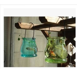 创意耳朵吊瓶 水培瓶 花盆 花瓶 阳台悬挂花瓶 彩色玻璃花瓶