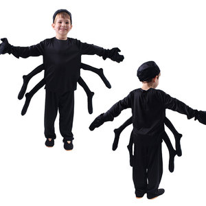 厂家直供万圣节儿童动物扮演服蜘蛛造型cosplay套装舞台演出服
