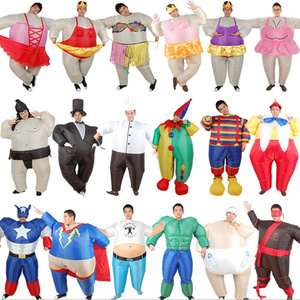 年会搞笑道具充气行走人偶外星人超人婴儿芭蕾舞胖胖小丑相扑服装