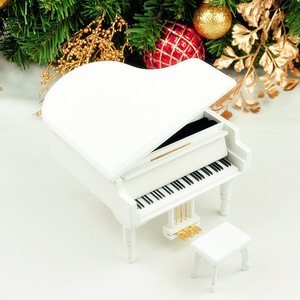 巧匠屋木质钢琴音乐盒diy创意八音盒可刻字刻图工艺品摆件送儿童