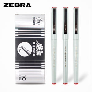 日本zebra斑马中性笔BE-100针管型直液式走珠笔文具学生用速干笔全针管水笔黑红蓝色旗舰店学生针管简约水笔