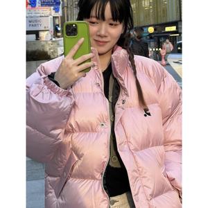 韩国代购RestAndRecreation羽绒服外套Minji金艺琳同款粉色面包服