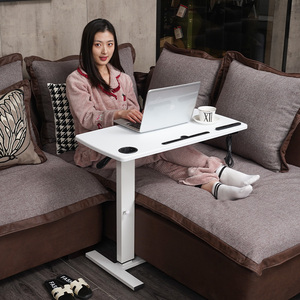 IKEA宜家沙发边桌c型可移动升降床头小桌子床边桌小茶几角几铁艺
