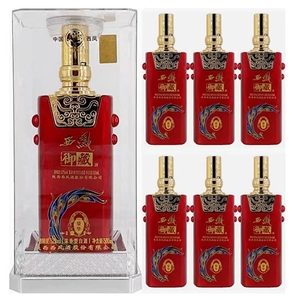 西凤酒52度御藏豪华浓香型国产粮食酒红瓶婚宴白酒礼盒整箱6瓶价