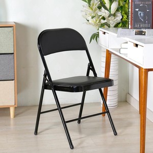 全友家居靠背折叠椅子家用便携简易电脑椅凳子餐椅会议办公培训可