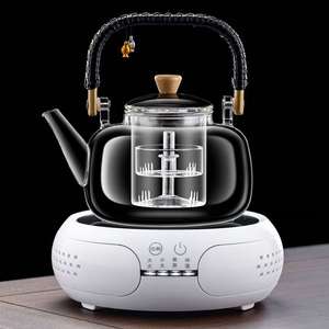 新款玻璃全自动蒸煮一体煮茶器泡茶壶养生烧水套装专用电陶炉