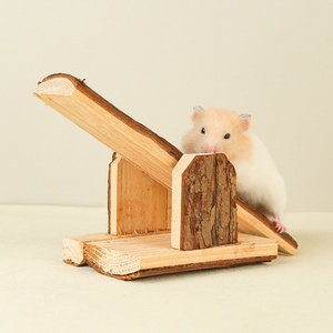 仓鼠跷跷板天然原木玩具金丝熊解闷小宠物笼子磨牙豚鼠花枝鼠玩具
