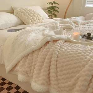 专羔羊绒毛毯珊瑚被子单人绒家用盖毯双面加厚小学生宿舍秋冬季!