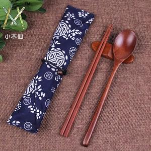 浙江千鹤餐具木质筷子勺子套装和日式筷勺组合户外旅行优质礼品筷