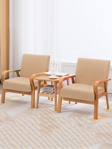 IKEA宜家布艺组合沙发椅单人休闲实木椅客厅北欧小户型经济简约皮