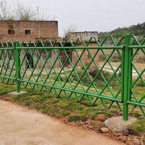 仿竹护栏庭院篱笆新农村围栏旅游区市政园林绿化防护栏不锈钢栏栅