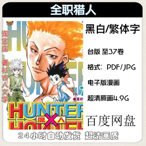 富坚义博] 全职猎人台版37卷/超清漫画设计电子版素材PDF字画收藏