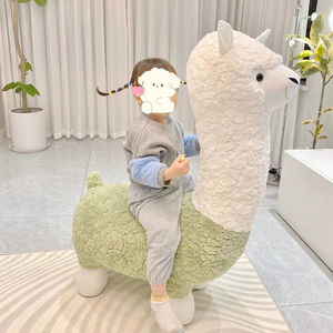 元氣小猴（STRONGMONKEY）羊驼坐骑滑轮轮子羊驼创意毛绒玩具儿童