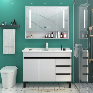 惠达（HUIDA）欧式实木浴室柜洗手洗脸池盆柜组合现代简约卫生间