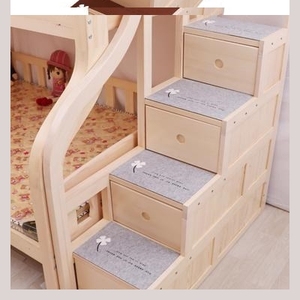 现货子母床侧梯垫实木儿童低床脚梯双层上柜床梯下防滑步梯爬踏垫