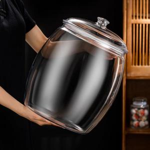 非匠食品级亚克力玻璃瓶陈皮储存罐茶叶桶储蓄鱼胶密封PC容器米缸