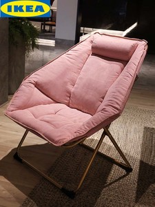 IKEA宜家躺椅阳台家用休闲椅单人沙发轻奢折叠午休孕妇专用椅子懒