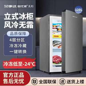 荣事达时代潮风冷无霜立式冰柜全冷冻冰箱家用小型冷柜一级能效