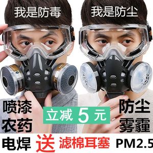 安爽利308防毒面具防尘口罩装修灰喷漆甲醛农药防臭木工防尘罩
