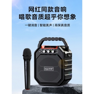惠威S28音响无线蓝牙话筒K歌扩音器户外广场舞家庭音箱
