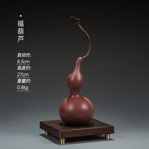 铜葫芦摆件福禄寿喜财工艺品家居客厅办公室桌面装饰物新中式礼品