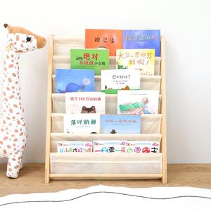 韩国INS儿童书架绘本收纳架家用书柜宝宝简易落地小型简约置物架