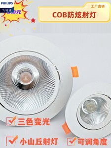 飞利浦官方正品射灯LED天花灯嵌入式超亮COB家用孔灯筒灯3W5W7W9W