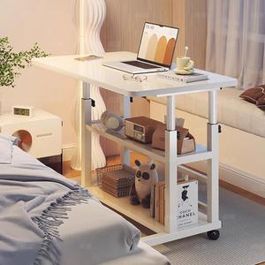 宜家床边桌可移动升降桌卧室简易书桌电脑桌简约现代家用沙发边桌