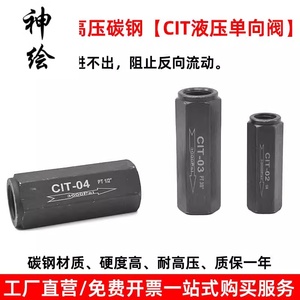 专用止回阀CIT单向阀碳钢流管单向阀回阻高压式液压流体流通单向