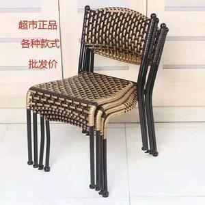 小藤椅子仿藤靠背椅儿童单人休闲阳台椅家用成人纯手工编织椅凳子