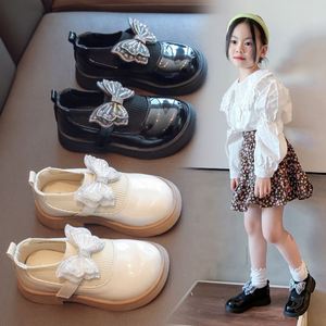 基诺浦女童鞋子春秋款小女孩公主鞋宝宝加绒软底舒适百搭儿童皮鞋