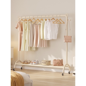 IKEA宜家晾衣架杆挂衣架落地卧室移动室内家用简易房间衣服收纳置