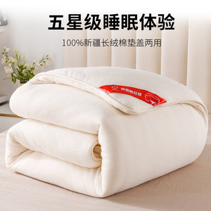 新疆棉花被A类长绒棉被芯加厚保暖冬被子棉胎学生宿舍床垫被