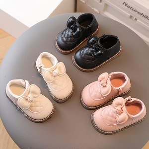 回力一件女宝宝棉鞋子公主靴子婴儿秋冬棉鞋0-1-2岁3软底学步鞋耐