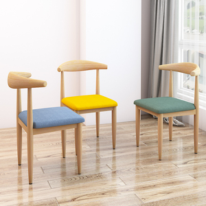 IKEA宜家餐椅靠背北欧简约书房凳子书桌学生学习卧室家用实木铁艺