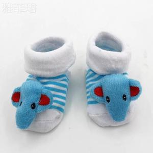 卡通儿童袜子棉袜婴儿地板袜防滑新生儿宝宝公仔立体袜保暖学步袜