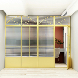 美容院屏风隔断墙办公室客厅隔出房间养生馆专用简易铁艺遮挡隔板