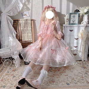 珀尔公主Lolita原创设计夏季萝莉洛丽塔甜美可爱op华丽洋装连衣裙