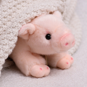 仿真猪公仔可爱小猪毛绒玩具抱床上娃娃抱枕小号玩偶儿童女生