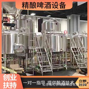 新品新型酿制啤酒机械大型精酿加工设备精酿啤酒酿造啤酒发酵设备