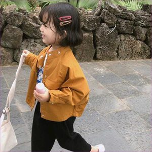 巴拉巴柆2024新款短款男女童夹克套装开衫外套秋款女宝宝长袖上衣