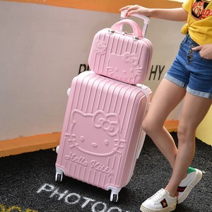 粉色行李箱可爱拉杆箱女士韩版旅行箱学生万向轮20寸登机密码皮箱