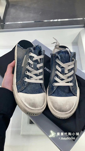 Balenciaga/巴黎世家 春夏新款做旧帆布运动鞋复古女款半拖脏脏鞋