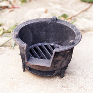 生铁炭炉铸铁炉木炭炉干锅煮茶炉铸造炉茶道碳炉小炭盆小火锅围炉