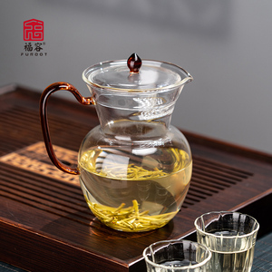 福容宋真执壶小茶壶家用茶具电陶炉煮茶壶耐高温高硼硅玻璃泡茶壶
