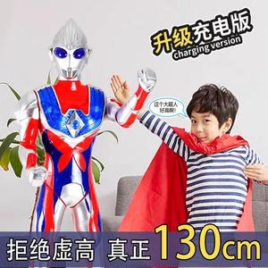 迪迦赛罗奥特曼触摸声光超人男女孩超大号生日礼盒全套装儿童玩具