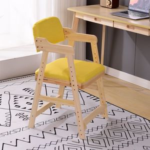 IKEA宜家实木儿童学习椅子可升降座椅矫正坐姿靠背餐椅家用小椅子