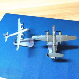 b25飞机模型轰炸机二战合金仿真B29轰炸机小男孩核弹模型摆件