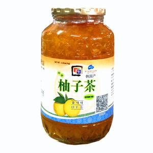 包邮 韩国金香柚子茶1KG  柚子酱 柚子蜜酱圆瓶蜂蜜柚子蜜1000g