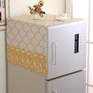 冰柜帘盖布大长方形微波炉布盖巾散热防水冰箱罩子防油防尘罩家用